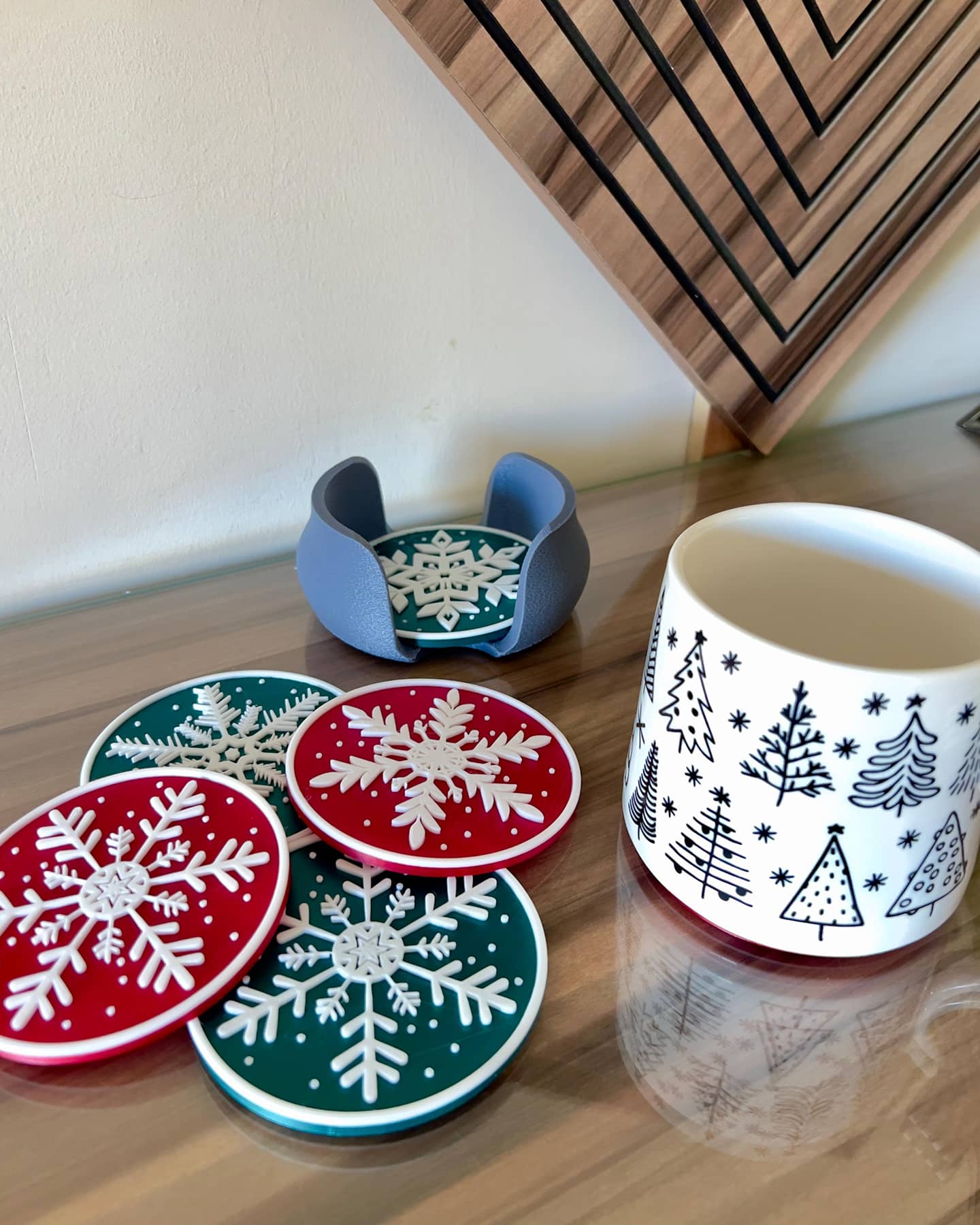 The Snowflake Coaster Set
